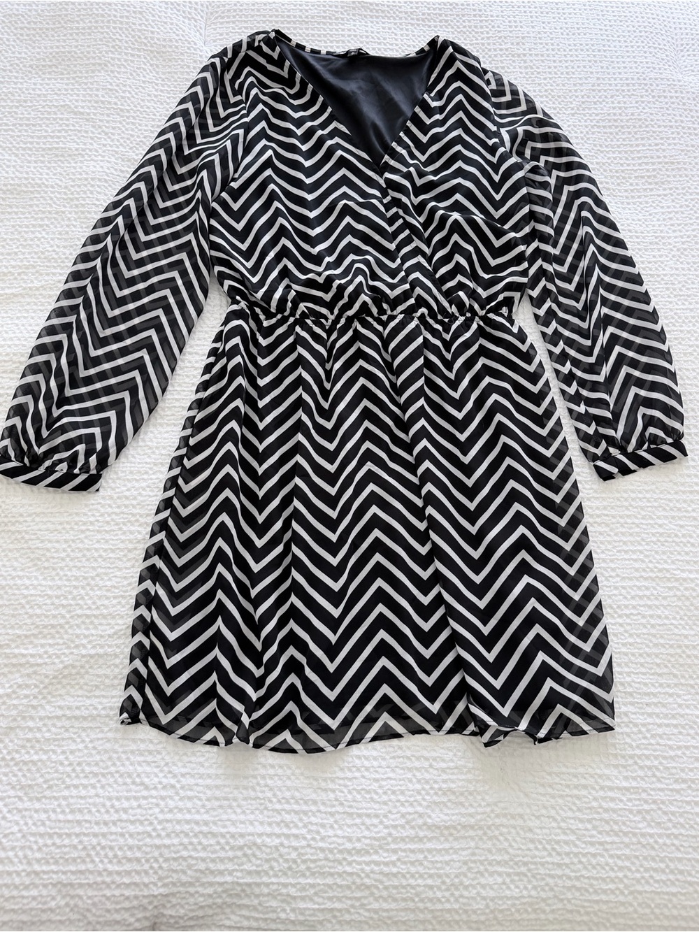 Express Black White Dress